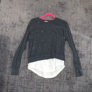 Grey Paint Splatter Shirt